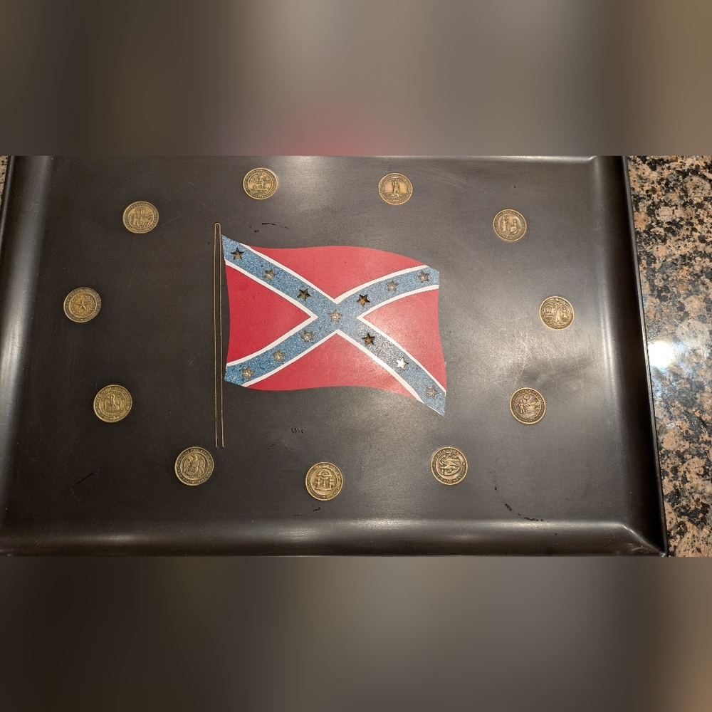 Decorative Flag Plaque with Emblems